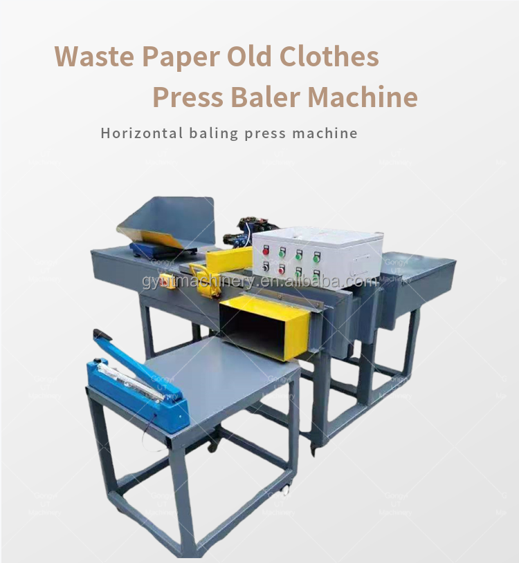 Easy to Operate Automatic Baling Machine for Cardboard Waste Paper and Old Clothes
