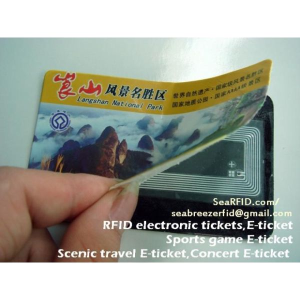 RFID Electronic ticket, E-ticket, RFID Event ticket, sports game & concert E-ticket, exhibition & scenic travel E-ticket