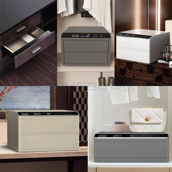 Auto Open Solid Steel Smart Luxury Locking Jewelry Safe For Cloakroom