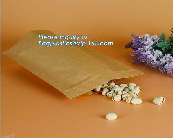 Custom Printing Recycled Brown Kraft Paper Bags,Custom Printed Factory Glassine Paper Bread Small Brown Bag, bagease