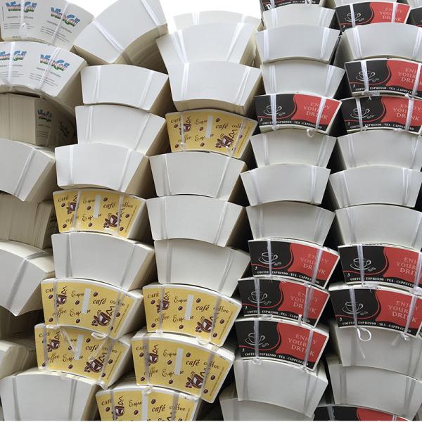 Quality FDA Custom Logo Single PE Coated Stock Paper Cup Raw Material for sale
