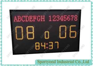 Football Soccer LED scoreboard with team name and time display