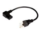 Custom AC DC Power Cable US Standard 3 - Prong Plug For Desktop Printer Monitors