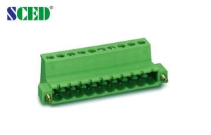 Buy cheap Plug - in Terminal Block Pitch 5.08mm Plug Male 300V 18A 2P - 20P Pluggable Terminal Block product