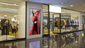 65inch 3000nits Digital Window Display Wall Mount/Hanging LCD Monitor Digital Screen for Advertising