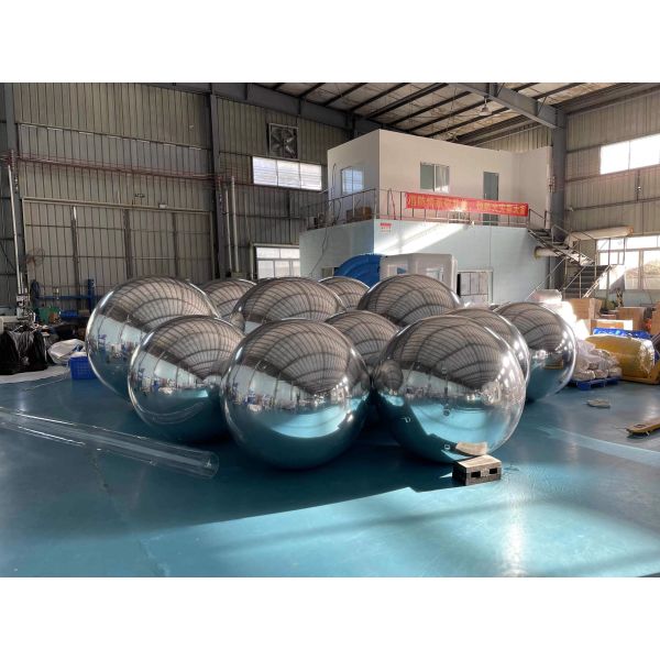 Double Layer PVC Large Mirror Ball Outdoor Decorative Inflatable
