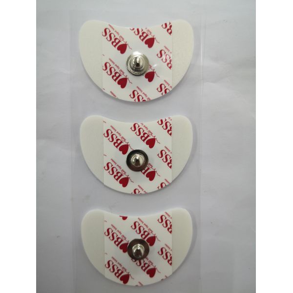 Adult Foam Disposable ECG Electrodes Round AG/AGCI Sensor 50mm Conductive Electrode Pad
