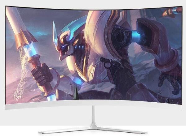 Quality Curved Widescreen Computer Monitor , FHD Wide 32 Inch Frameless LED Monitor for sale