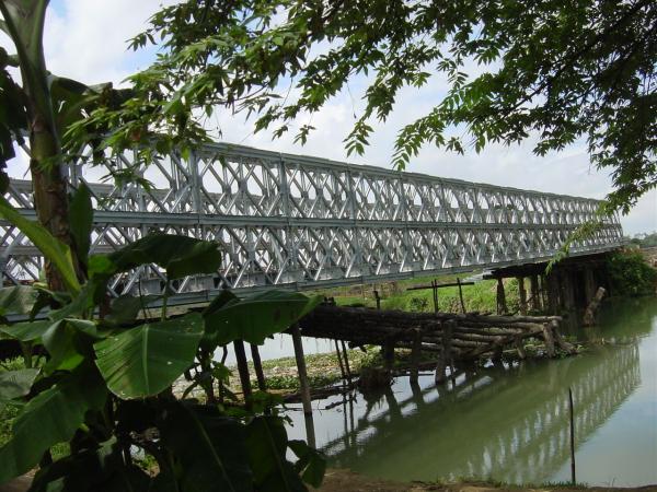 Bailey Prefabricated Delta Bridge Simple structure For Military