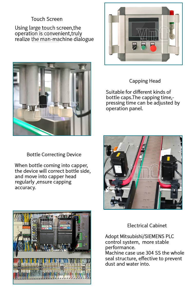 Automatic Cap Feeder Applicator Trigger Spray Bottle Pump Spindle Lidding Capping Machine