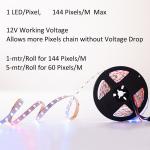 Ws2815 Digital Rgb Led Strip Individual Addressable Daul Data Signals 60 LEDs