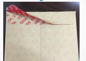 Buy cheap High Residue Tamper Proof Security Labels tape For Paper Envelope / Document Bags product