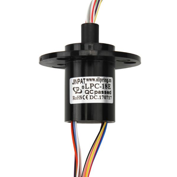 Quality Miniature Through Bore Rotary Slip Ring 18 CKT 2A IP54 Optical Rotary Joint for sale