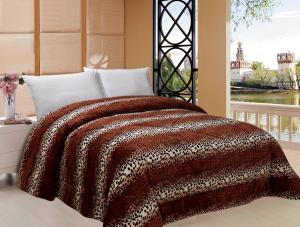 Buy cheap Leopard Style Winter Quilt Sets Square Stitching With ISO9001 Certification product