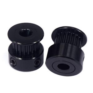 China Aluminum Black Width 6mm GT2 3D Printer Timing Pulley 20 Teeth on sale