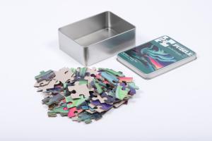 Cardboard Educational 100 Piece Jigsaw Puzzles Custom