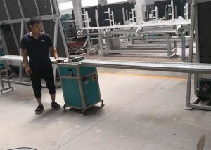 Double Glazing Spacer Bar Cutting Machine Aluminum Groove Type 6 To 18 Mm Width