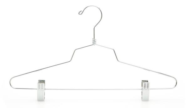 Quality Heavy Duty Multipurpose Adjustable Clips Space Saving Chrome Wire Hangers for sale