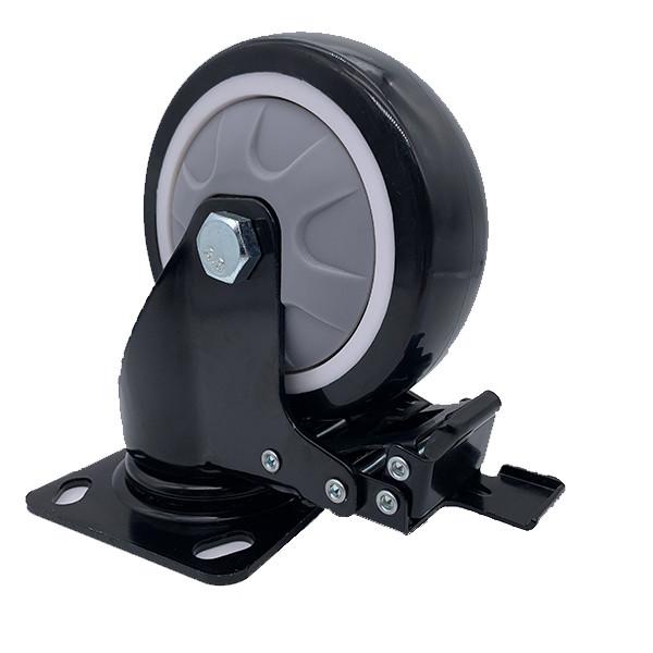 Quality 6 Inch Polyurethane Locking Swivel Caster Wheels for sale