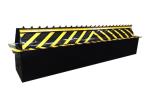 Security retractable remote control Hydraulic Road Blocker red and White