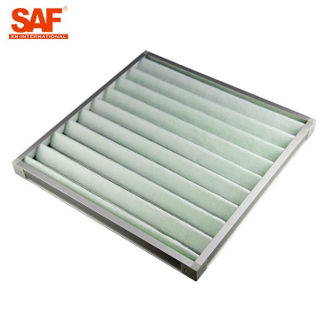 Non - Woven Pre Air Filter Aluminum Frame Pleated Panel For Air Conditioning
