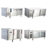 Customized Dimensions Four-Drawer Pizza Prep Table Refrigerator for Catering