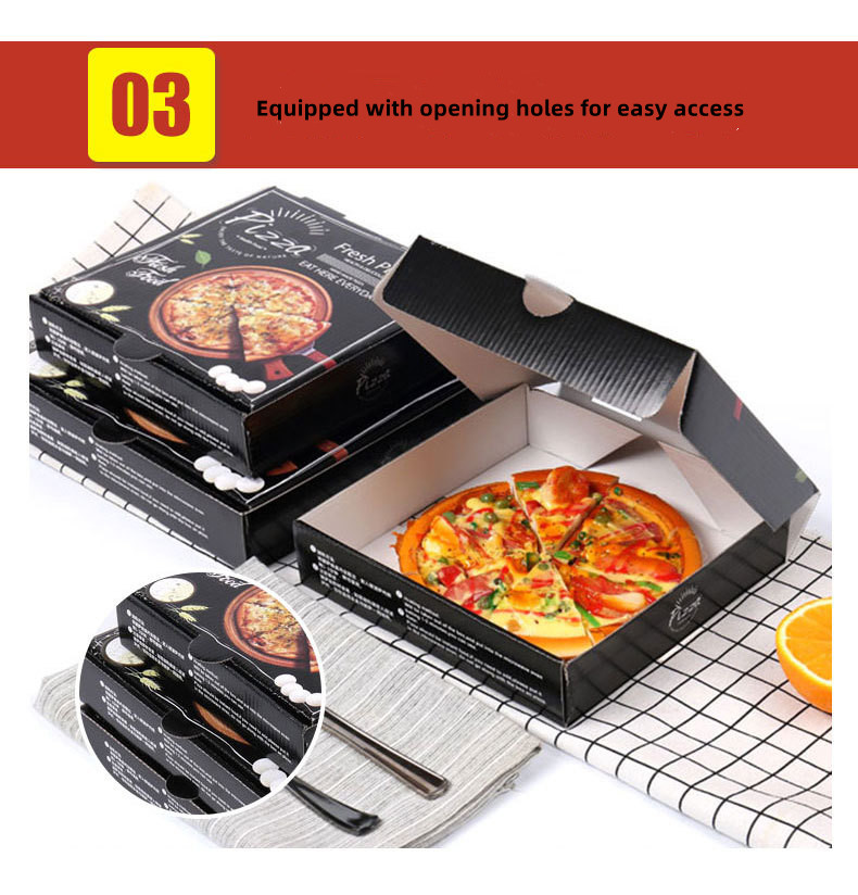Custom Printed Pizza Slice Boxes Reusable Paperboard Container