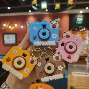 China Capybara Projection Camera Cute Car Keychain Multi Functional​​ Custom Car Keychain on sale