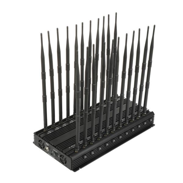 Multifunctional 22 Antennas Full-Band Wireless Signal Jammer With Remote Control. Blocks 5.2G, 5.8G, Wi-Fi 6E, Lora, etc. Signals, and Has a 70m