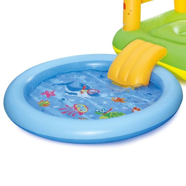 Quality Summer Waves Inflatable Sand Castle Play Center with Kiddie Pool & Slide for sale