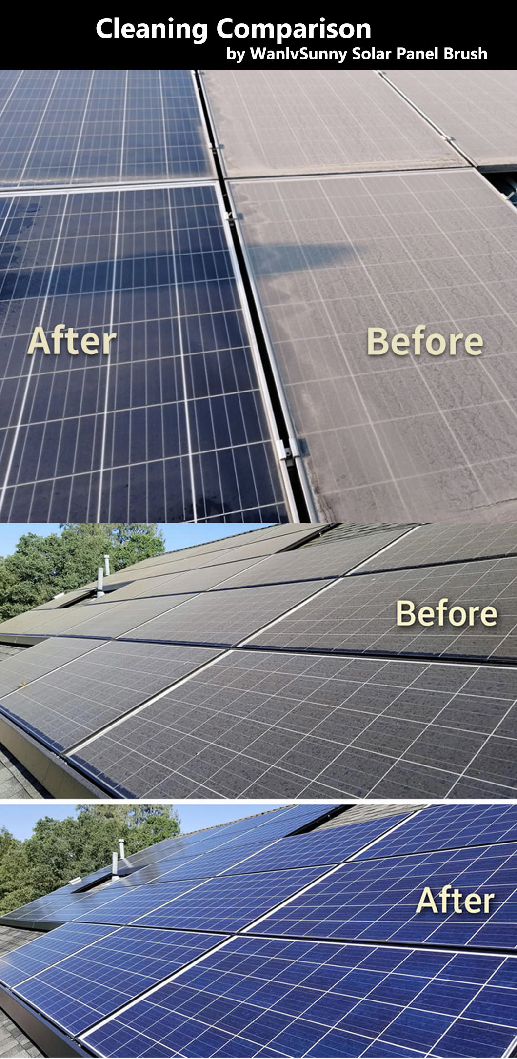 Solar Panel Cleaning Machine Electric Solar Panel Cleaning Rotating Brush Specially Designed for Cleaning Solar Panels