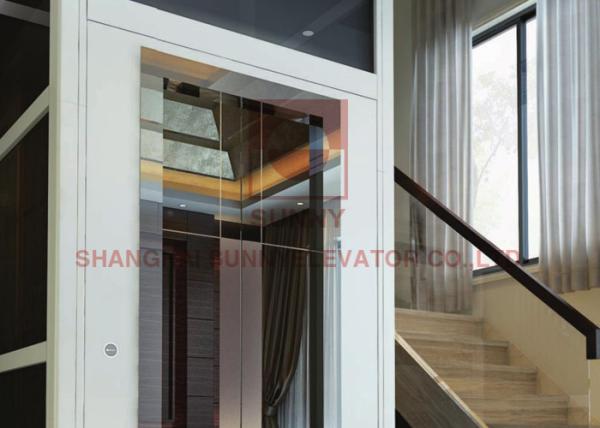 Quality Glass Residential Elevator Small Elevator Lift For Homes Load 250-400kg for sale