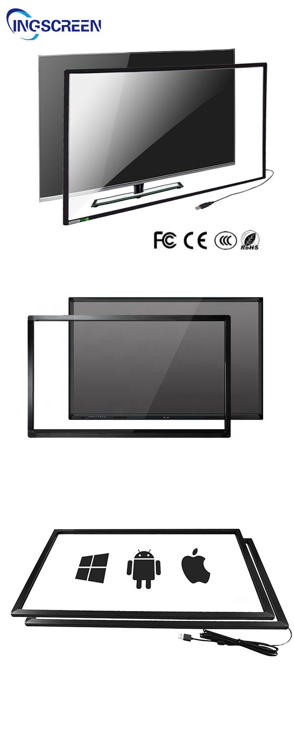 70" 82" 84" Ir Interactive Touch Frame For Tv Interactive Board