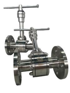DN100mm Flange Type Cryogenic Ball Valve For LO2