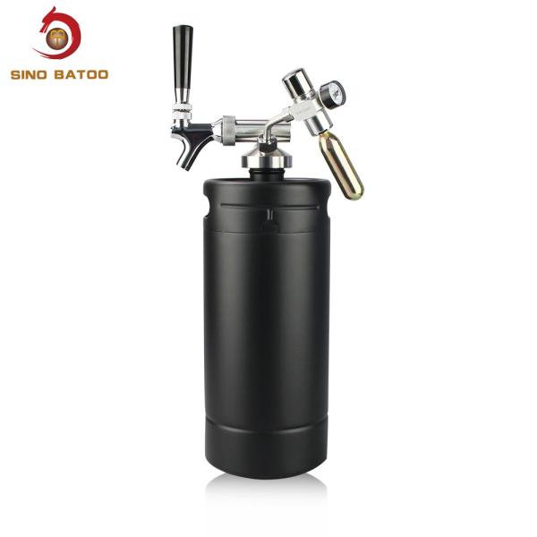 Quality 3.8L SS304 Pressurized Mini Keg , FDA Portable Beer Tap System for sale