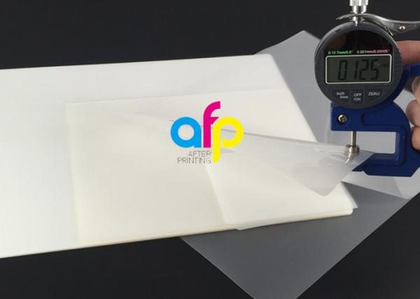 Quality 125 Micron A4 Size Laminating Sheets , PET Glossy / Matt Laminating Pouches for sale
