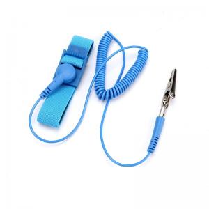 Buy cheap Blue 3meters Line PVC Fabric ESD Wrist Strap Bracelet For Cleanroom product