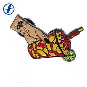 China Wholesale metal dye black Customized soft enamel badge lapel pins on sale