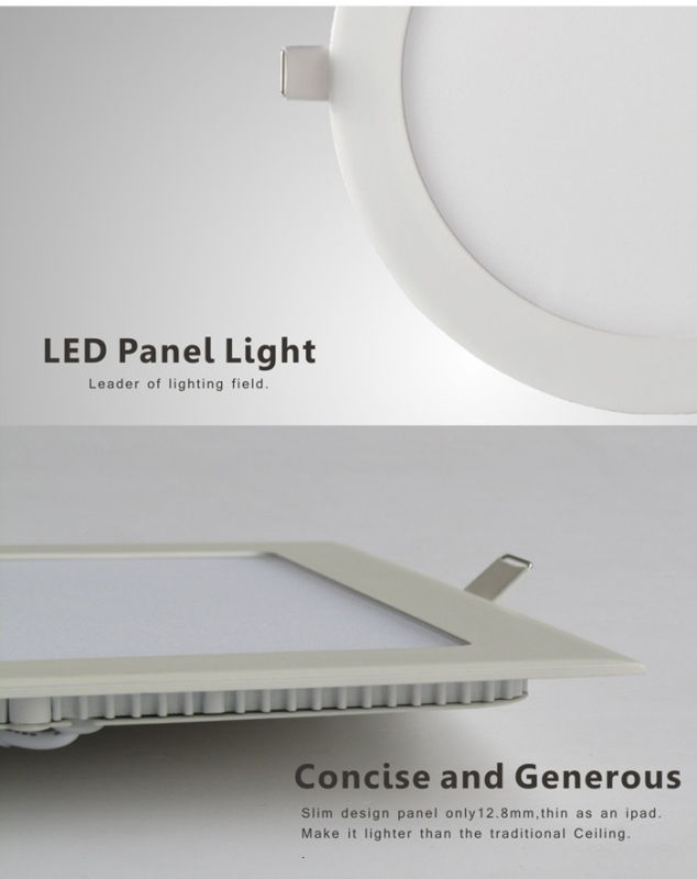3W 6W 9W 12W 15W 18W Round Shape LED Panel Light