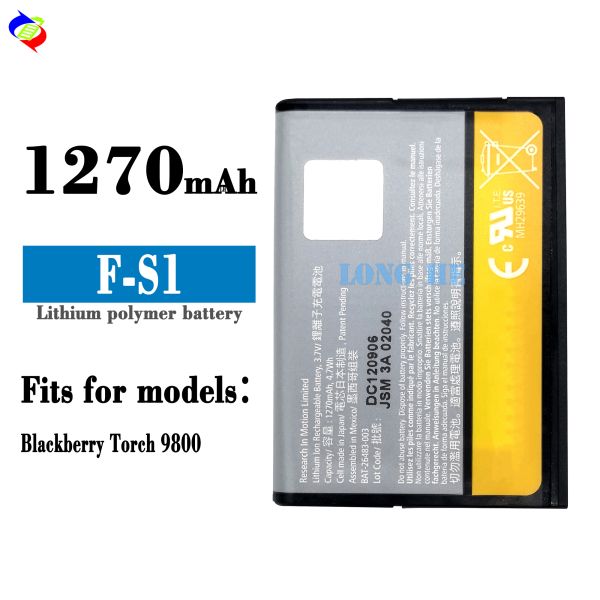 Yellow F-S1 FS1 Battery for BlackBerry Torch 2 9800 9810 Durable and Long Lasting