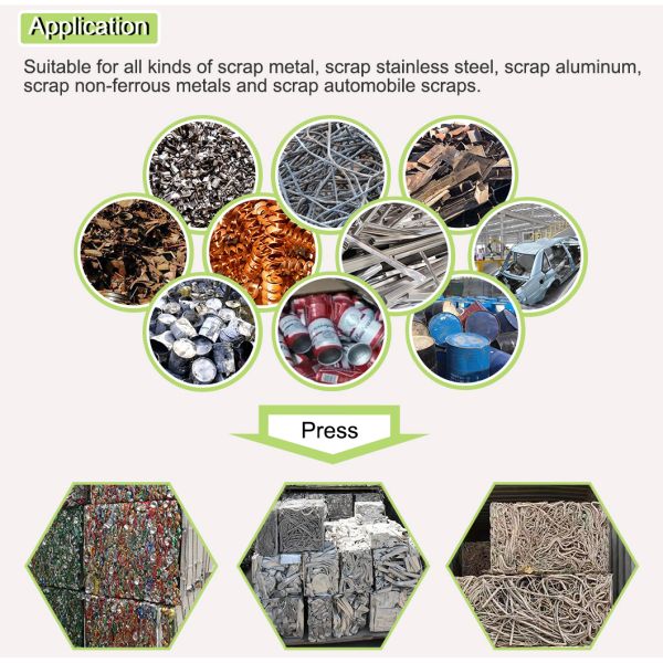 250 Ton Metal Baler Machine Automatic Side Turning Out Hydraulic Press