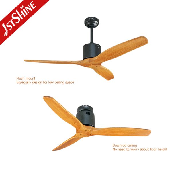 Remote Control OEM Decorative Ceiling Fan Without Light 3 Speed Choice
