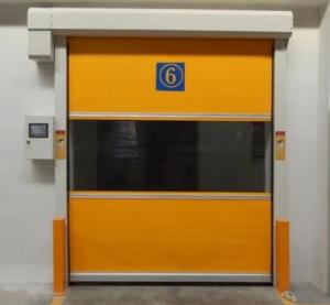 Automatic PVC Fabric High Speed Performance Fast Acting Rapid Rise Overhead Quick Roll up door