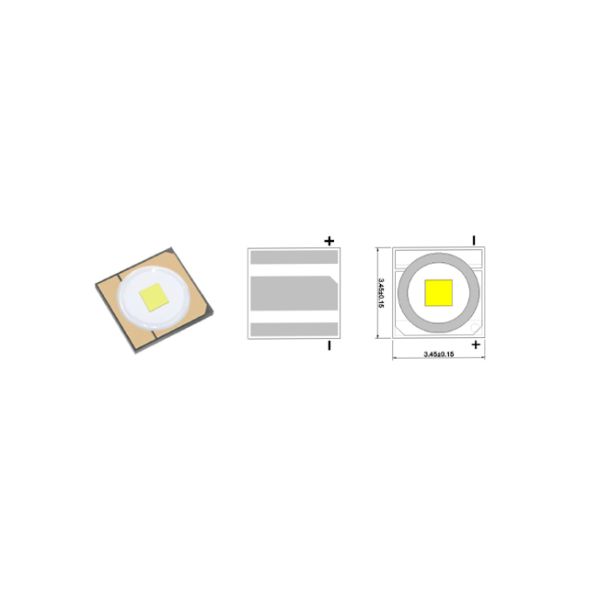 Ceramic SMD3535 LED 10Watt Red Green Blue White PC-Amber Lime Flat Lens LED 2500mA