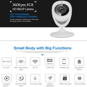 Buy cheap EC8 HD 720P Mini Wifi IP Camera Wireless P2P Baby Monitor Network Remote CCTV Surveillance DVR Camera Playback on App product