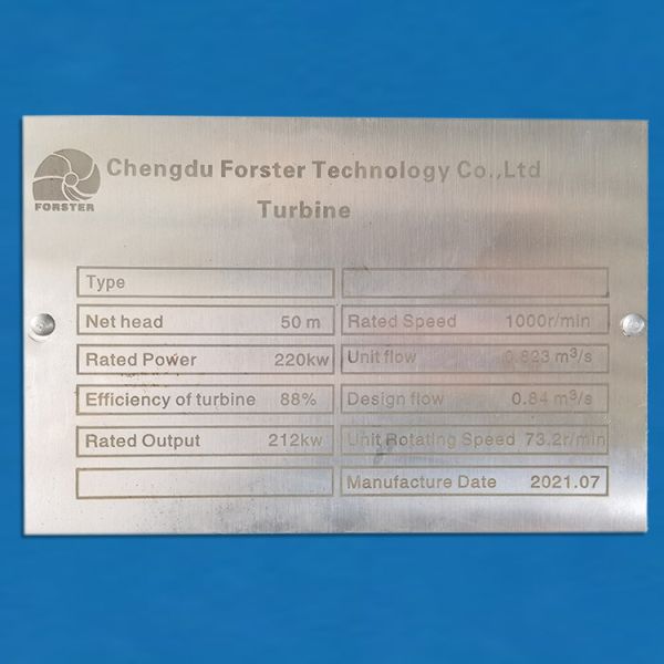 220KW Countless Excitation Francis Turbine Generator Hydroelectric Power Generator