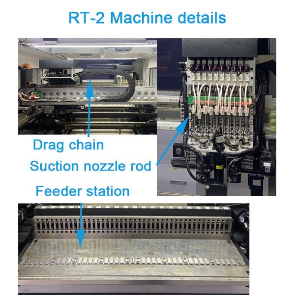 RT-2 Bulb PCB Mounter Machine Automatic Pick And Place Machine 0.04mm Precision