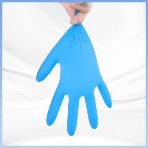Buy cheap Blue Powder Free Dental Exam Gloves Industrial Automotive Heavy Duty Nitrile Gloves product