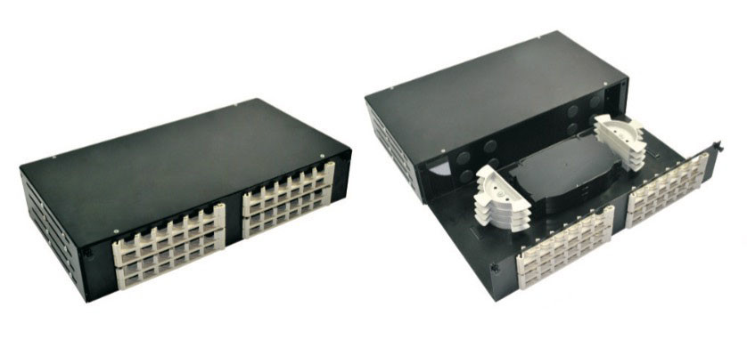 FTTH Fiber Optic Terminal Box , Drawer Type Rack Mounted Optical Distribution Panel