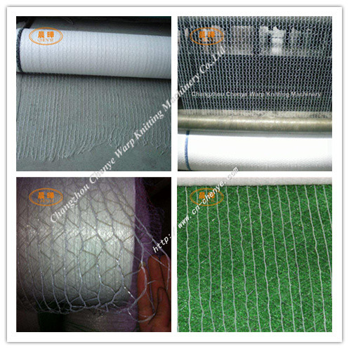 Double Needle Bar Raschel Knitting Machine For Bale Net / Plastic Net Making